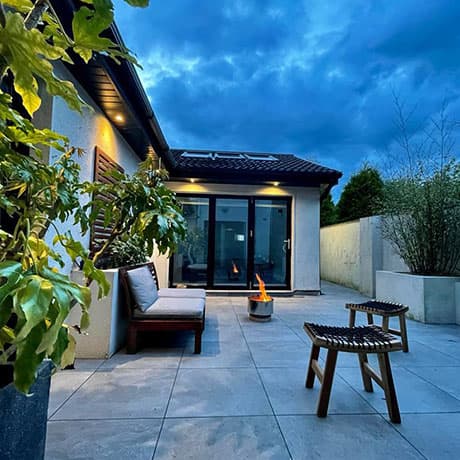 Patio construction completed by KRB Construction in Galway - project 01