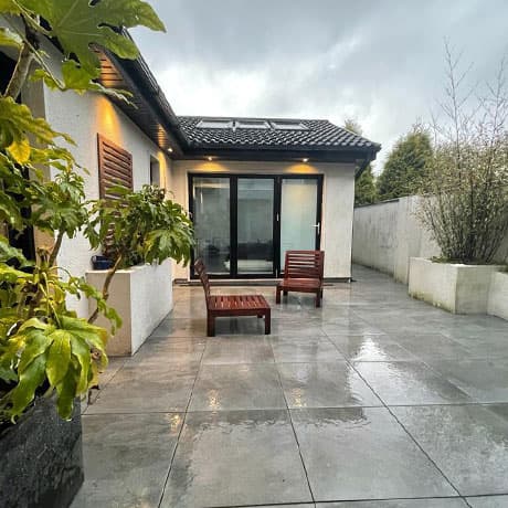 Patio construction completed by KRB Construction in Galway - project 03