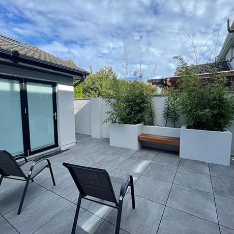 Patio construction completed by KRB Construction in Galway - project 05