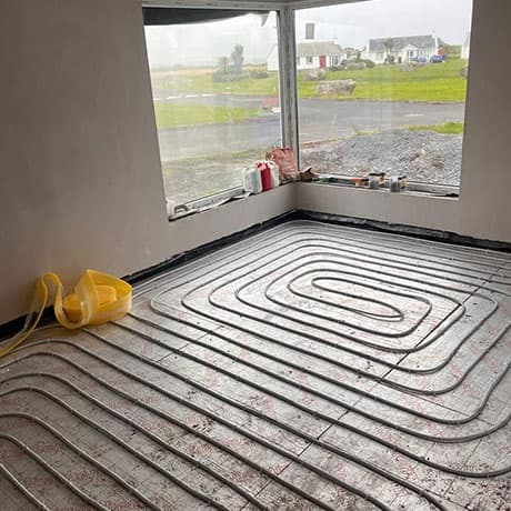 Underfloor heating installation in Galway - project 03